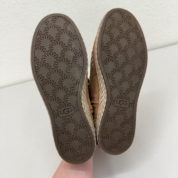 Ugg Kennadi Fringe Suede Side Zip Boho Ankle Booties Shoes 1123597 Womens size 5 - Picture 8 of 8